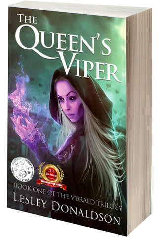 AUTOGRAPHED "The Queen's Viper" paperback (Lesley Donaldson)
